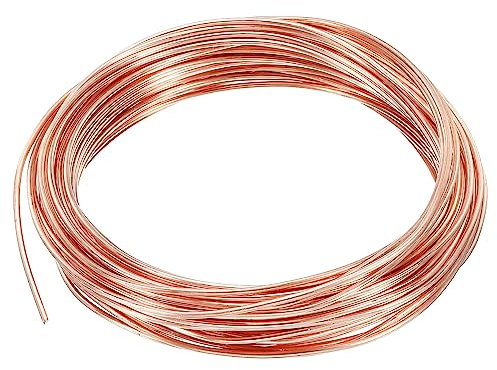 PATIKIL 32.8 Feet Solid Bare Copper Wire, 16 Gauge 99.9% Pure Copper Wire 1.6mm Soft Beading Wire Metal Plant Stem Ties for Jewelry Craft (10m)