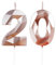 Yiran Geburtstagskerzen Zahlen 20, 5cm Roségold Geburtstagskerzen, Kerzen Geburtstag, Geburtstag Kerzen, Tortendeko Geburtstag, Kuchendeko Geburtstag, Geburtstagskerzen für Geburtstagsdeko, Nummer 20