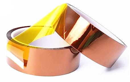 KLVN 1pcs 0.03mm Thickness Kapton Tape High Temperature Adhesive Tape Heat Resistant Polyimide Tape for Board Protection (Color : 33M, Size : 10mm)