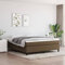 prissent Boxspringbett 180x200 cm Bettrahmen Bett Polsterbett mit Stützbeinen Samt Betten Bett Bettgestell Bed Frames Hohes Bett Beds for Bedrooms Einzelbett Doppelbett Schlafzimmerbett Dunkelbraun