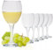 KOTARBAU® 6er Set Weißweingläser 245 ml Weingläser Weißweingläser Wine Glass modern Gläser Rotweingläser Gläser moderne Weingläser Trinkgläser 6 St.