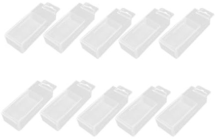 Qianly 10 Pieces Drill Bit Storage Box, Drill Bit Case, Telescopic Twist Drill Box Countersink Drill Bit Storage Container, 7.6mm 13mm