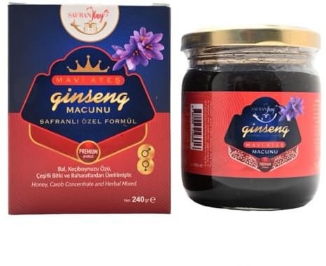 Macun - natürliche Kräuterpaste für langanhaltende Energie und Vitalität – Hochdosiert mit Ginkgo, Ginseng, Blumenhonig und Ingwer – Sofortwirkung für aktive Männer (4)