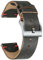 hemsut h Cinturino per orologio da uomo in pelle, sottile, morbido, a sgancio rapido, stile vintage, 22 mm