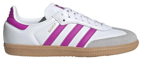 adidas Samba OG Big Kid, Bianco Viola Burst, 37 1/3 EU