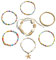 EIYVPRA 7 Pièces Bracelet de Cheville en Coquillage Pour Femmes, Bracelet de Cheville Boho Multicouche, Bracelet de Cheville en Étoile de Mer, Accessoires de Bijouterie Pour Filles Femmes