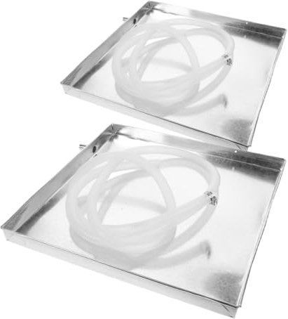 Levemolo Stainless Steel Air Conditioner External Unit Drip Pan Portable Water Tray and Household Drain Pan Square Leak Collection Accessory