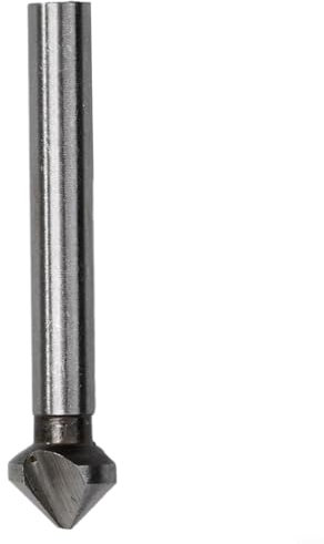 90 Grad Fasenfräser mit 3 Nuten, geeignet für Hartmetalle und verschiedene Materialien, effiziente Spanabfuhr (10,4 mm)