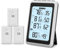 ORIA Digital Thermometer Hygrometer, Funk Thermometer Innen Außen mit 3 Sensoren, Komfort-Indikator, Hintergrundbeleuchtet, MAX/MIN, ℃/℉, für Zuhause, Büro, Garten