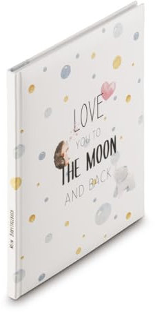 Hama Babyalbum (Babytagebuch, Babybuch mein erstes Jahr, zum Einkleben und Ausfüllen, hochwertige Unterfütterung, illustrierte Innenseiten, Textvordruck zum Ergänzen, für Mädchen und Jungen)