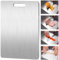 Titanium Cutting Board for Kitchen, Double-Sided Food-Grade Titanium Cutting Board for Cutting Meats, Fruits and Vegetables (L:39 * 28cm/15.4 * 11in)