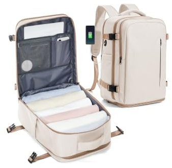 SZLX Rucksack 40x30x20 Wizz air Handgepäck Rucksack für Ryanair Vakuum Reiserucksack Flugzeug Easyjet Handgepäck Laptop Rucksack 14 Zoll mit Schuhfach für Herren Damen