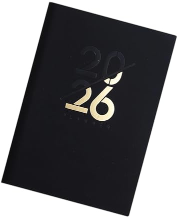 Akademisches Tagebuch 2026, Ganzjahres Tagesplaner, Band, Lesezeichen, 320 Seiten, für Männer, Frauen, Studenten, Tagesplanung, Zeitmanagement Tagebuch