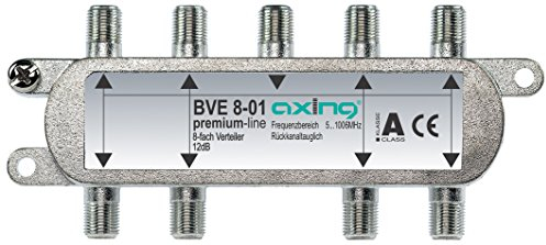 Axing BVE 8-01 BK-8 Fach Signalverteiler mit abnehmbarem Montagesockel