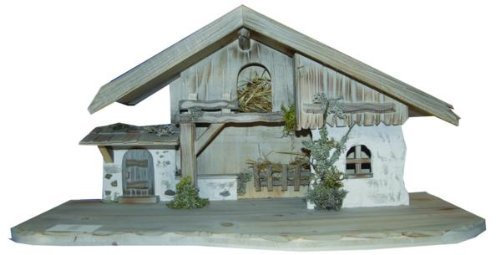 Unbekannt Stall, Krippenstall, B 70cm, T 30cm, H 33cm