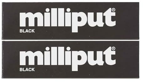Milliput Epoxy Putty - Black 113.4g Kit - 2pk