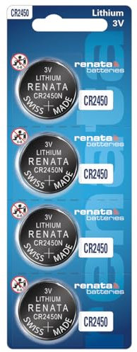 Renata Batteries CR2450N 3 Volt Lithium Coin Battery (4 Pack)