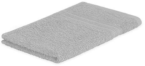 Frottier Handtücher Gästehandtuch 30 x 50 cm Silber 500 g