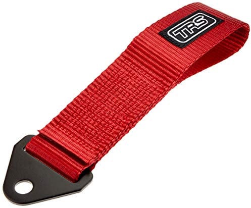 TRS-MOTORSPORT Original TRS Schlaufe Universal Abschleppschlaufe Abschleppöse Racing red Tow Hook JDM Tuning Rot