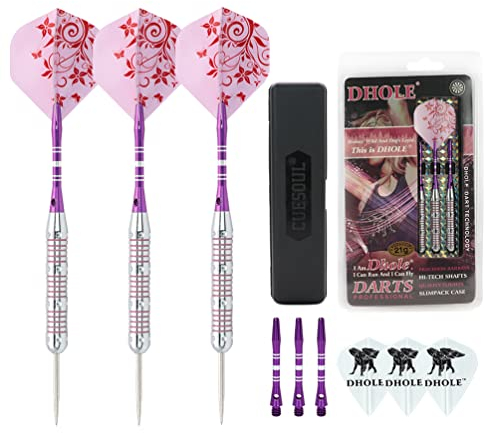 CUESOUL Dhole Stahlspitze Ladies Darts mit Aluminium Schäfte, 21 Gramm F1207