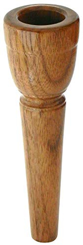 Lechgold MUN17 Mundstück für Alphorn 17 mm (aus Nussholz, Kesselweite: 17 mm, Kesseltiefe: 25 mm, Durchgangsbohrung: 5,5 mm)