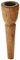 Lechgold MUN17 Mundstück für Alphorn 17 mm (aus Nussholz, Kesselweite: 17 mm, Kesseltiefe: 25 mm, Durchgangsbohrung: 5,5 mm)