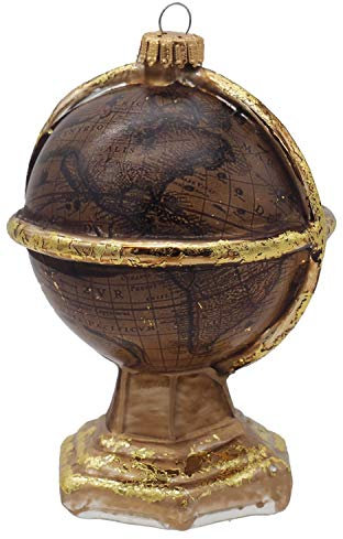 Unbekannt Christbaumschmuck Weihnachtsbaumschmuck Weihnachtsdeko Globus Glas Reise Urlaub Geschenk Deko Weihnachten