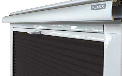 Home-Vision® Dachfenster Premium Plissee Faltrollo ohne Bohren(Schwarz für S34 - Weiß) Blickdicht Sonnenschutz, Alle Montage-Teile inklusive