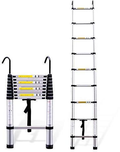 GJSN Ladders,Telescopic Ladder,Portable Aluminum Ladder Multifunction Lifting Stairs Engineering Ladder Thicken Fold Ladders Household Extension Extend Ladder,5.7M,5.7M
