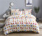 Bettwäscheset mit Cartoon-Blumen, für Kleinkinder, Mädchen, Doppelbett, mit mehrfarbigem Blumenmuster, schönes Blumenmuster