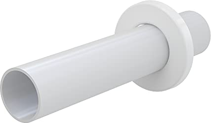 AlcaPlast P047 Rohr mit Rosette DN 50 | für Flaschen Siphon an Spülen und Waschbecken