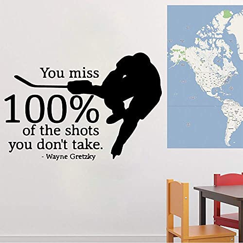 Hockey Wandaufkleber Mode Wandaufkleber Wohnkultur Kinderheim Wandkunst Aufkleber 47X68Cm