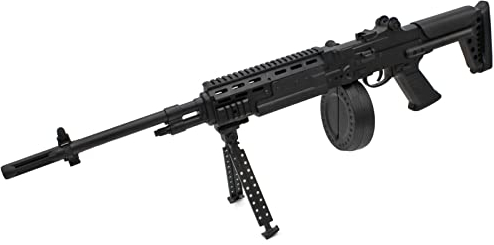 Softair MG PA73 Gewehr Maschinengewehr ABS mit Trommelmagazin Munition &Zweibein