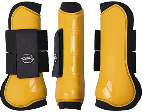 Hartschalen-Gamaschen Pferd 2er-Set mit Neopren-Futter | Schützt die Pferdebeine vor Schlägen und Tritten | Höhere Bewegungsfreiheit | Perfekte Passform | Einfache Befestigung
