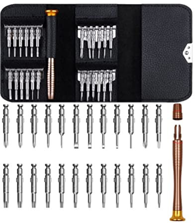IANROL 25 In 1 Torx Precision Screwdriver Bit Set Hand Tools Screw Driver Kit Screwdriver Set Fit For Xiaomi Mobile Phones Repair Tools (Color : 25 in 1 set Clip)