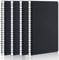 Yarotm Notizbuch A5 Dotted - 4 STK Notizblock A5 Gepunktet Spiralbindung - Schwarz Hardcover A5 Dotted Notebook Ringbuch - 100g/m² Dickes Gepunktete Papier - Spiralblock A5 Punktiert