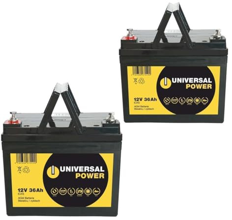 Ersatzakku für Vermeiren Ceres 3 Scooter 24V 2 x 12V 36Ah