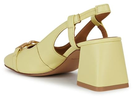 Geox Women's D Coronilla Pump, Lt Yellow, 38 EU