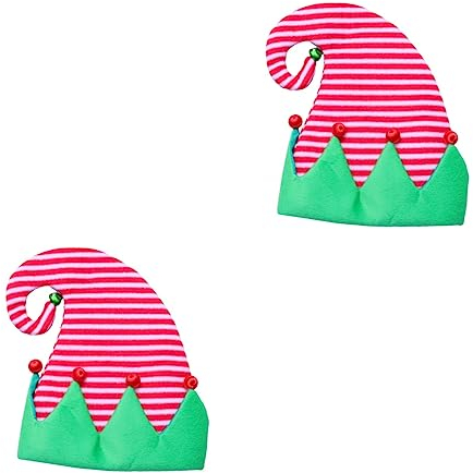 Abaodam 2st Neuheit Elfenhüte Elf Partyhüte Urlaub Elfenmütze Elf Zubehör Kostüm Hut Lustige Elfenmützen Weihnachtselfe Mütze Elf Kostüm Zubehör Elfen-outfit Weihnachtsmütze Halloween