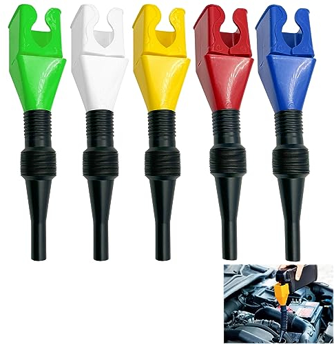 VBXPOU Entonnoirs Auto et Moto 5PCS Outil de Drainage Flexible Entonnoir à Clapet Flexible Draining Tool Snap Funnel Outil de Guidage D'huile Réutilisable pour Voiture