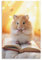Studious Hamster Wandkunst Leinwand Poster Sonnig Lustige Tier Wanddekoration Poster Schlafsaal Dekor Malerei Kunst