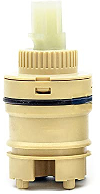 Universeller Ersatz-Wasserhahn-Ventileinsatz, Mischbatterie-Kartusche, Keramik-Wasserhahn-Kartusche, 35 mm, Keramikscheibe, Kunststoff, for Badezimmer, Waschbecken, Dusche, Hebel, Mischbatterie, inner