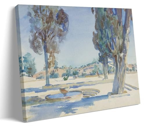 Jerusalem 1905 von John Singer Sargent Maler-Kunstwerk, Poster, dekoratives Gemälde, Leinwand, Wandkunst, Wohnzimmer, Schlafzimmer, 30 x 45 cm