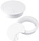 2PCS 80mm 3.15 Inch Cable Grommets White Desk Grommet Cord Cable Table Grommet Desk Wire Hole Plug Cover for Cables and Cords Management