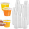 Kleemeiero 300 Stück Schnapsgläser Plastik 40ml/4cl Shotgläser Wiederverwendbarer Plastikbecher Trinkbecher Transparent Shot Becher Partybecher Schnapsbecher für Geburtstage Verkostung Partys