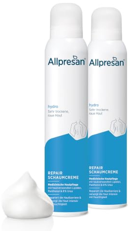 Allpresan hydro Repair Schaumcreme 2x 200 ml | Intensive Pflege für sehr trockene, raue Haut