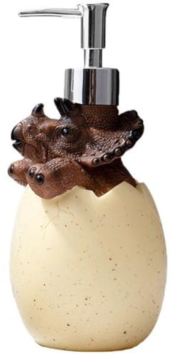 Ericetion Soap Dispensers 560ml Cute Dinosaur Hand Soap Dispenser for Kitchen Bathroom Refillable Dish Soap Dispenser with Stainless Pump