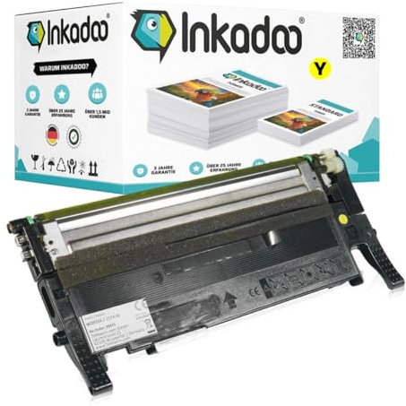Inkadoo Kompatibel Toner für HP W2072A / 117A XL Gelb Color Laser MFP 178 nw Color Laser MFP 179 fnw Color Laser MFP 179 fwg ca. 1.300 Seiten Tonerkartusche, Tonerpatronen, Drucker Toner