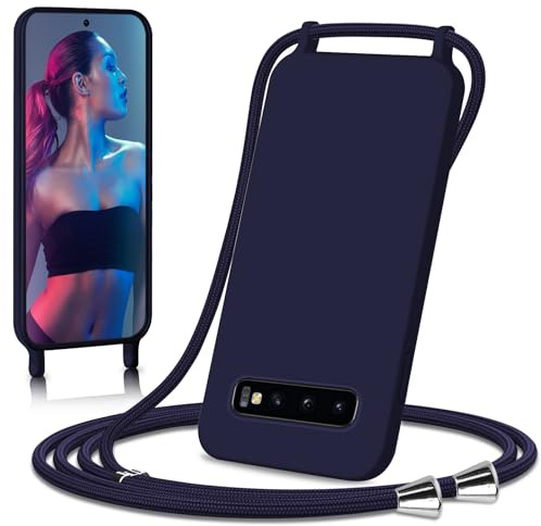 Ailicici Handykette für Samsung Galaxy S10 Hülle, Necklace Hülle mit Bands Handyhülle für zum Umhängen, Silikon Case mit Handykordel, Schutzhülle zum Umhängen Kordel