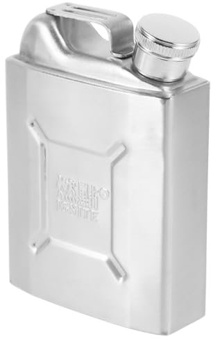 MUSISALY Metallflasche 140 Ml Trinkflasche Campingflasche Getränkebehälter Für Schnaps Milch Saftbehälter Praktisch Tragbar